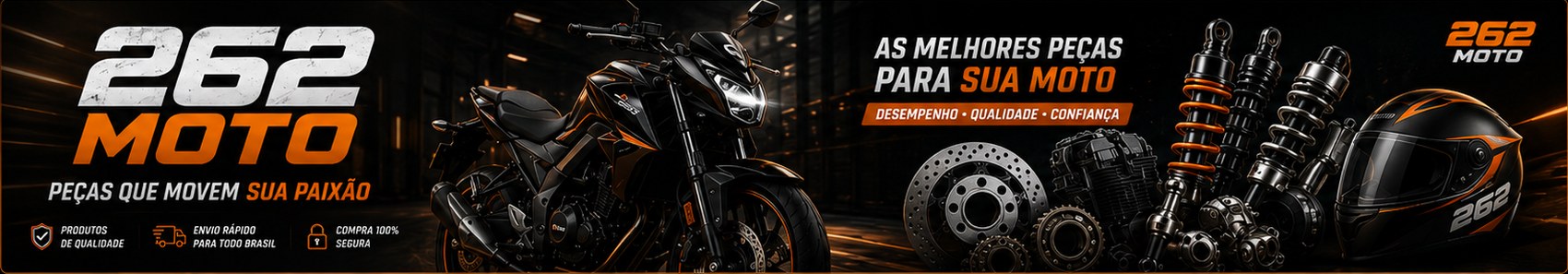 262 Moto: as melhores peças para sua moto com desempenho, qualidade e confiança.